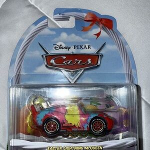 Red and Purple Lightning McQueen Toy Car